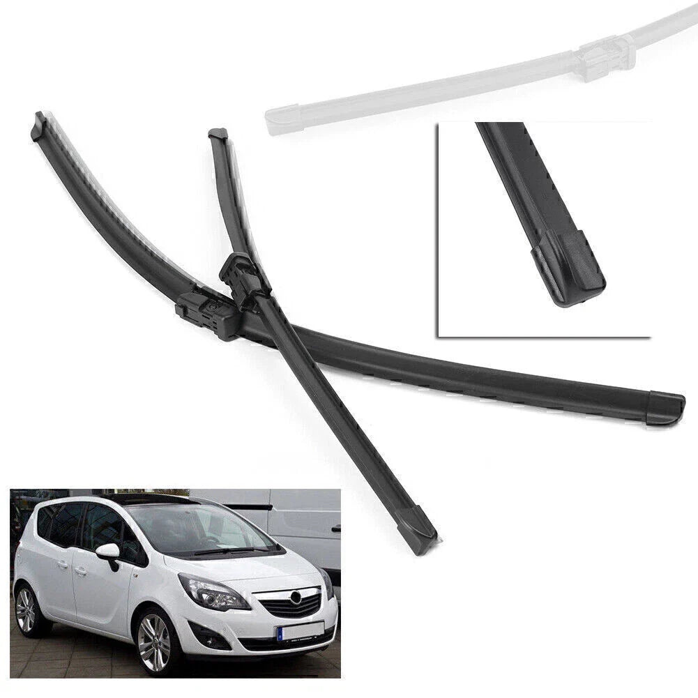Front Windshield Wiper Blades  for Opel Meriva (2010-2017)
