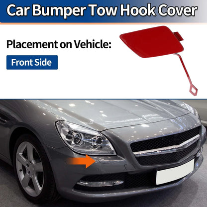 Front Bumper Tow Hook Cover for Mercedes-Benz SLK W172 (2004-2011) Bright Red