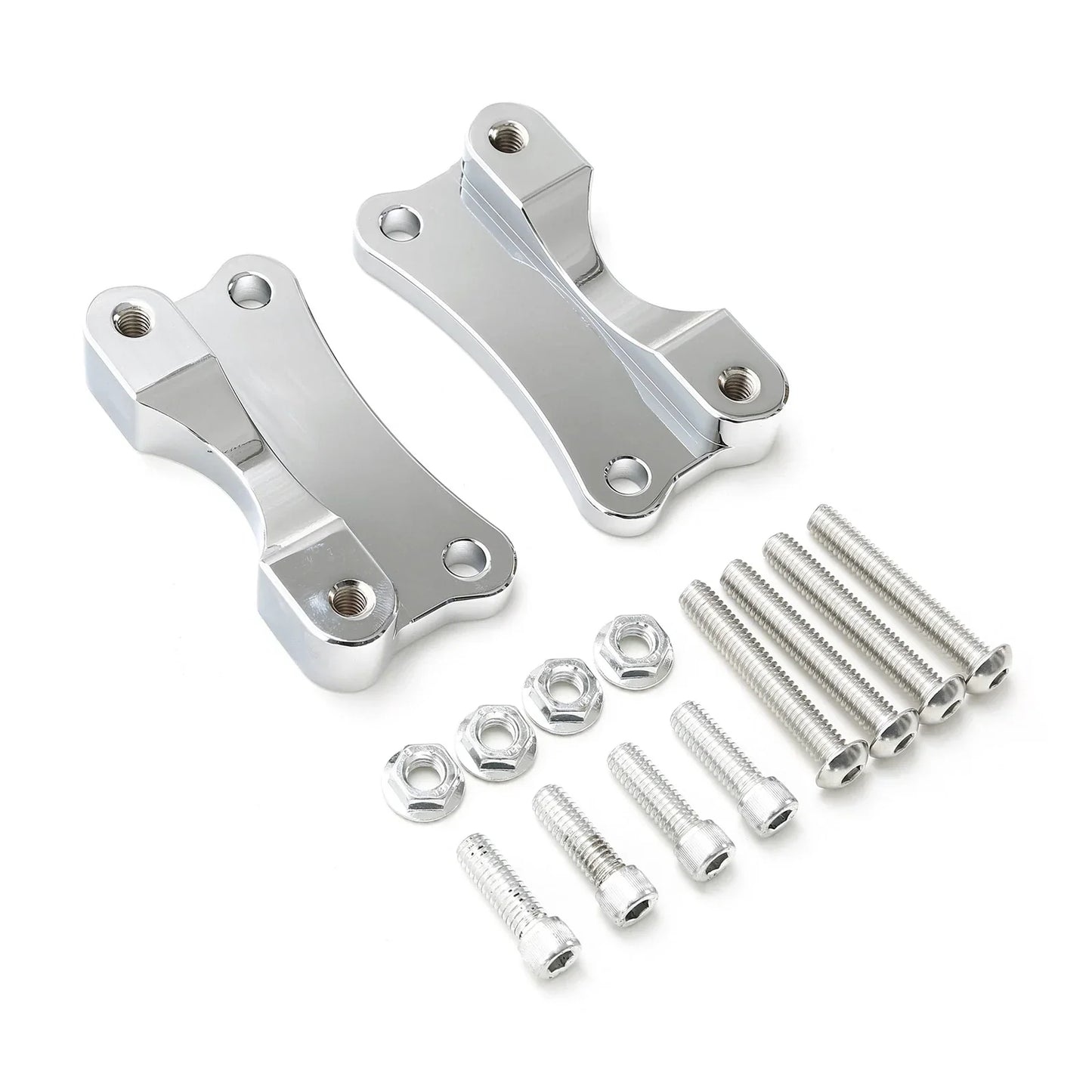 Chrome Front Fender Spacer Mount for Harley Touring Electra Glide (2014-2023)