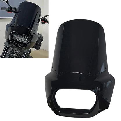 15" Front Black Windshield Fairing for Harley Softail Fat Bob (2018-2019)