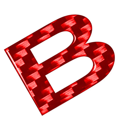 Red Alphabet Letter B Decal Sticker for Car Badge Emblem