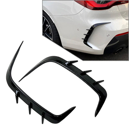 Rear Bumper Splitter Canard Trim for BMW 4 Series G22 G23 M-Sport (21-22)