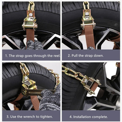 Winter Snow Chains Anti Skid Tire Chains for Car Wheels