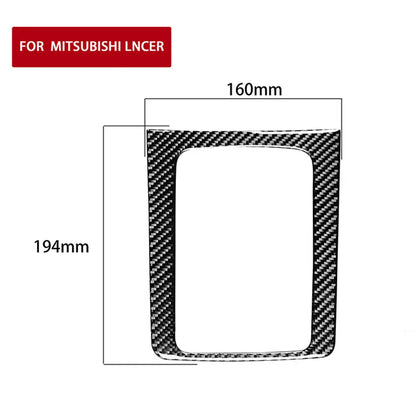 Carbon Fiber Manual Gearbox Cover Trim for Mitsubishi Lancer (2010-2015)
