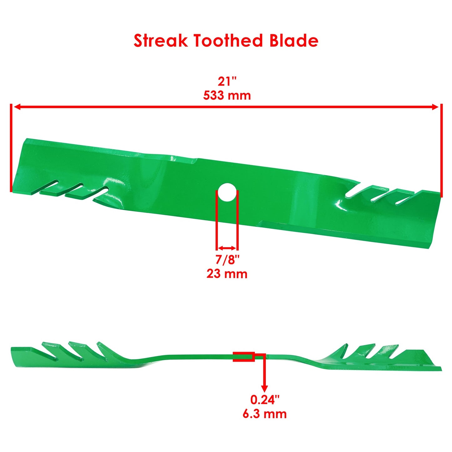 Deck Blade with Bolt Replacement for John Deere 1023E 1025R 1026R (2014–2026)