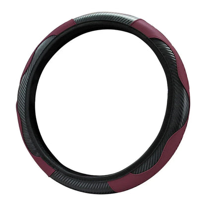 15" Microfiber Leather Steering Wheel Cover for Car SUV (No Year Specified)