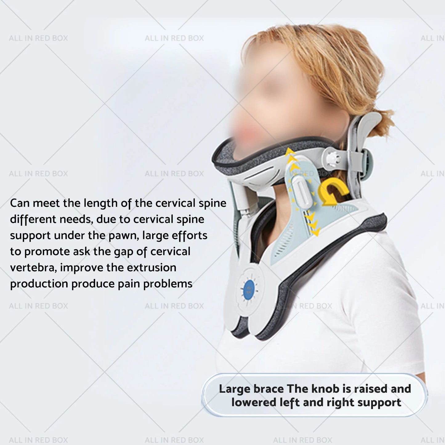 Neck Stretcher Traction Device for Neck Brace