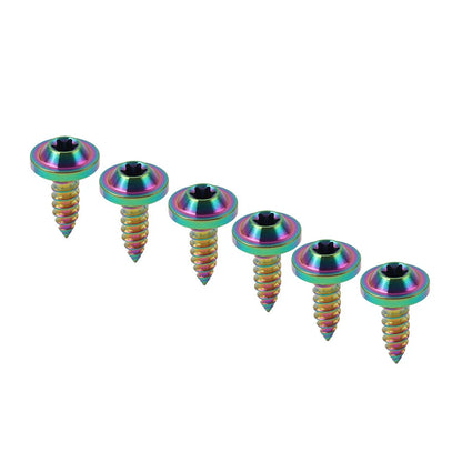 6 x M5x15mm Titanium Torx Head Self Tapping Screws Fasteners for Cars