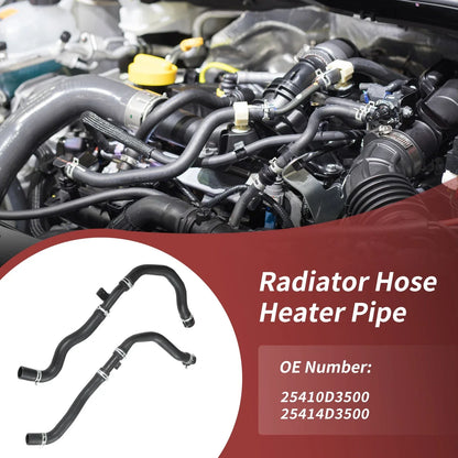 2 x Upper & Lower Radiator Coolant Water Hoses for Hyundai Tucson (2016-2021)