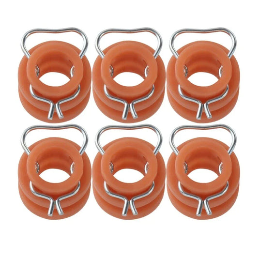 6Pcs Window Regulator Roller Bushings for Ford Truck, Mustang (1961-1972, 1965-1968)