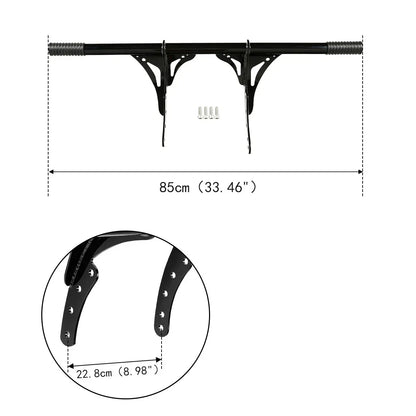 Black Highway Footpeg Crashbar for Harley Softail Low Rider Street Bob (18-25)