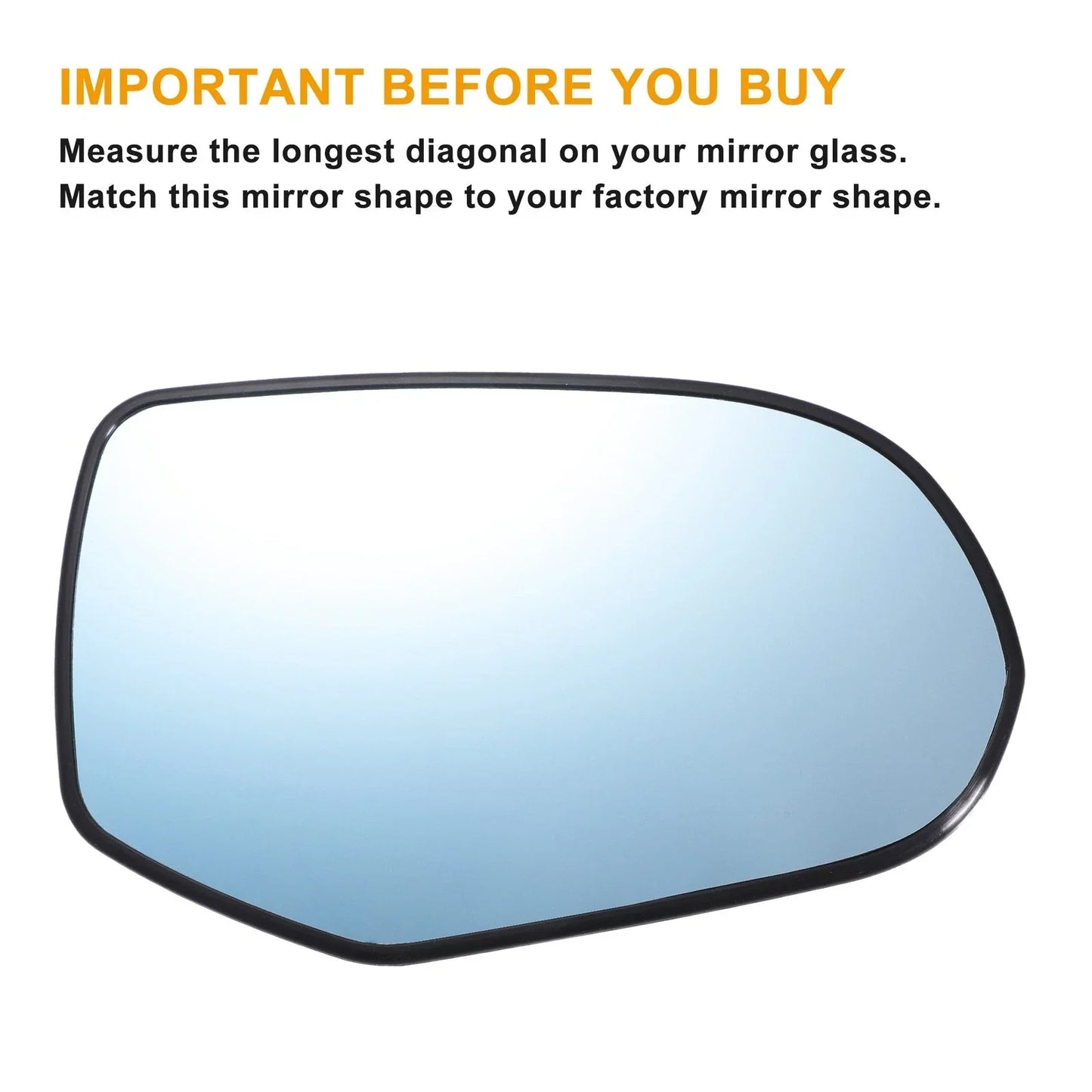 Right Side Blue Heated Mirror Glass for Honda Odyssey (2006-2008)
