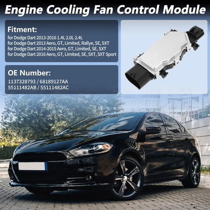 Engine Cooling Fan Control Module for Dodge Dart (2013-2016)