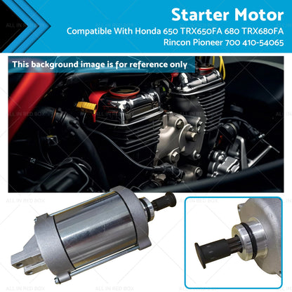 Starter for Honda 650 TRX650FA TRX680FA Rincon Pioneer 700 (2004-2023)