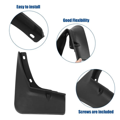 Mud Flaps Kit Splash Guards for Hyundai Elantra (2021-2022) Black