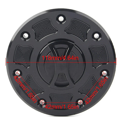 Fuel Gas Tank Cap Cover for Kawasaki NINJA 500, ZX-6, ZX-7, ZX-9, ZRX-1100 (1994-2009)