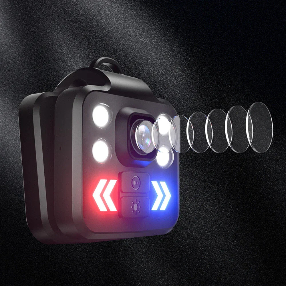 1080P Mini Outdoor Sports Camera Video Recorder w/ LED Flashlight Waterproof