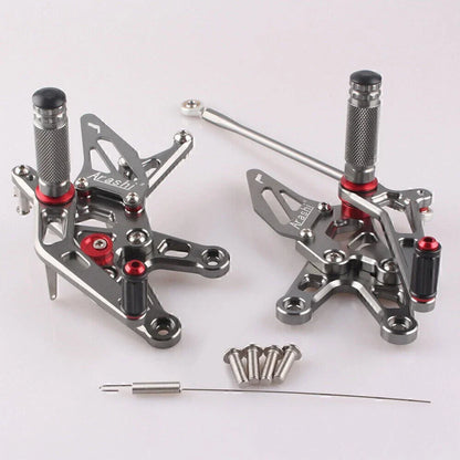 Rearset Footpegs Pedals Brackets for Kawasaki ZX10R (2006-2007)