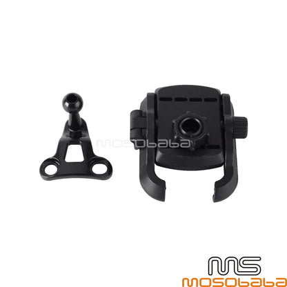 Black Handlebar Phone Carrier Set for Harley Davidson Softail, Street Glide