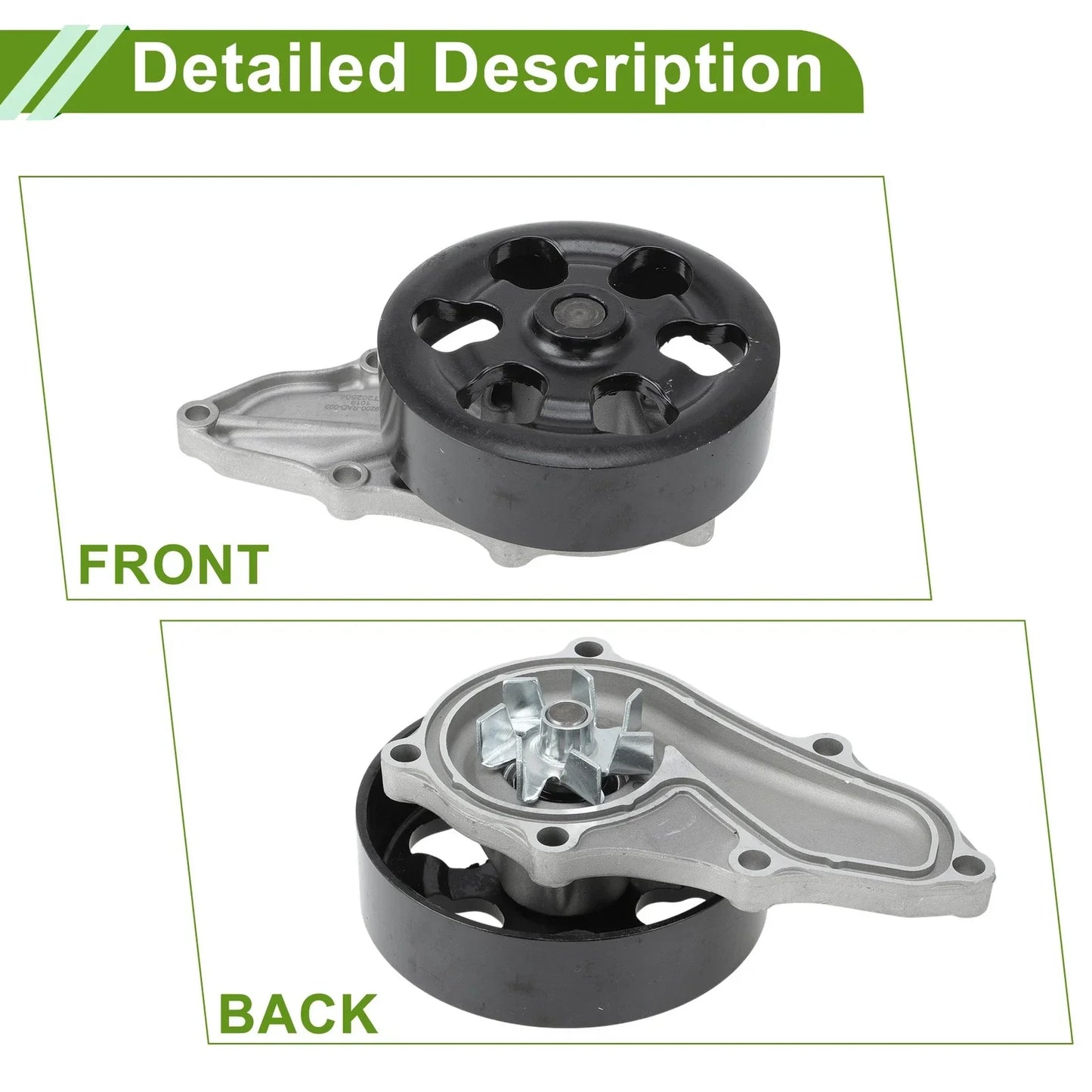 Engine Water Pump for Honda Accord (2003-2007) - Cooling System Replacement