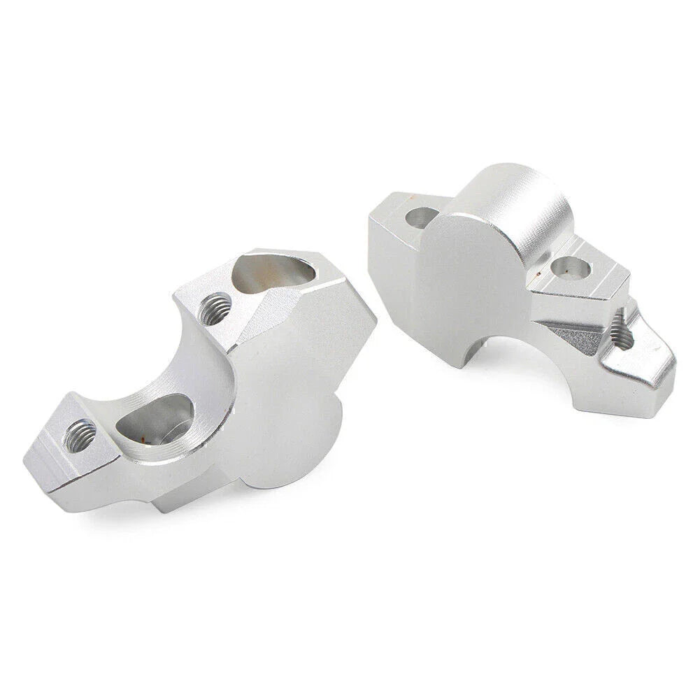 Silver Motor Handlebar Riser Clamp for Honda XADV-750 (2017-2019)