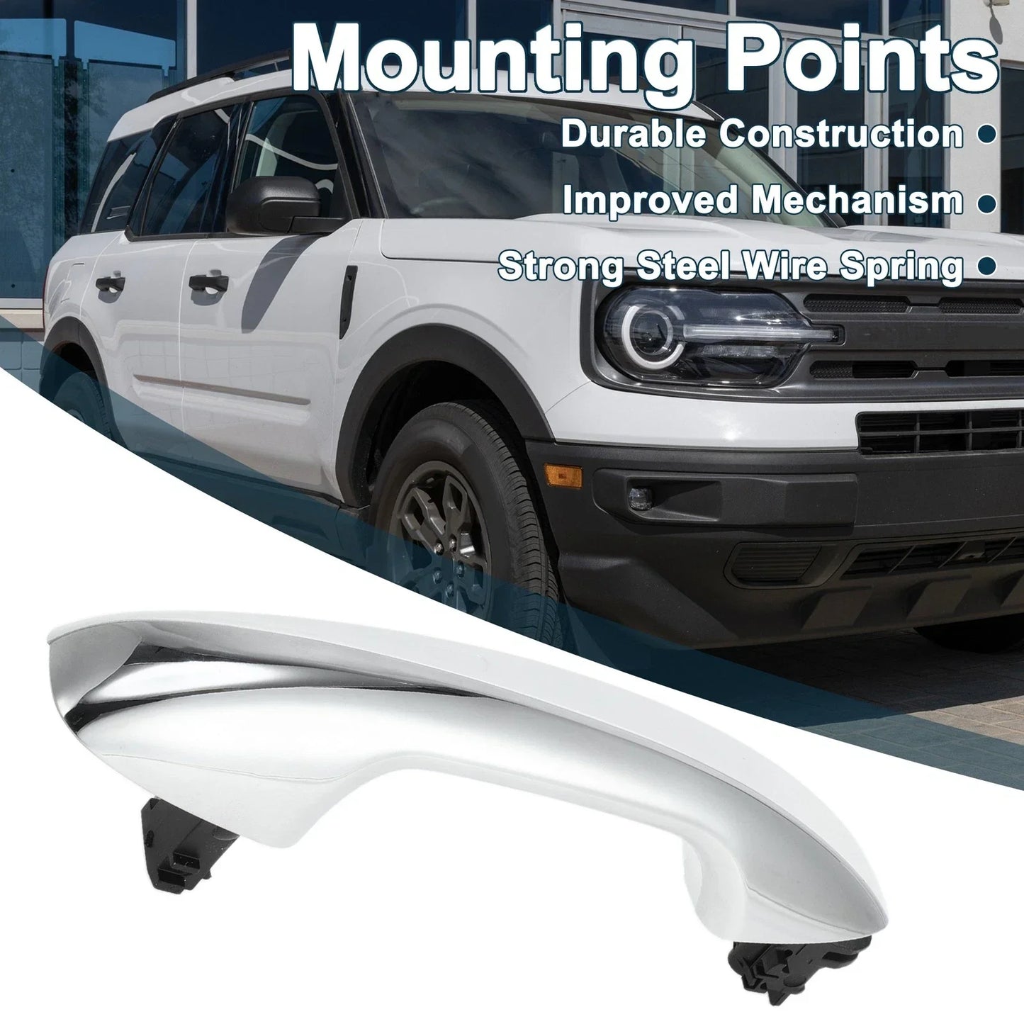 Exterior Door Handle for Mercedes-Benz W205 (2015-2023) Black White