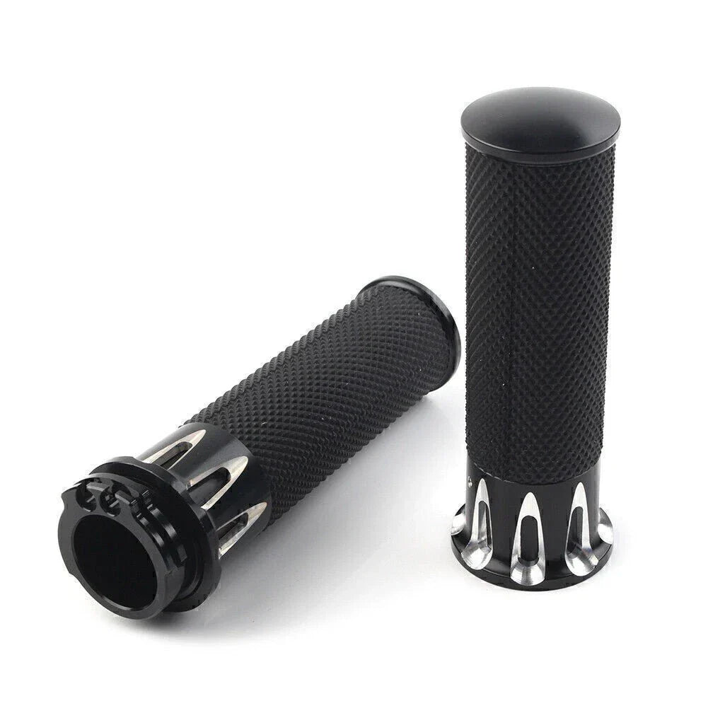 Black Handle Bar Grips for Harley Sportster XL883 XL1200 (2004-2023)