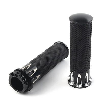 Black Handle Bar Grips for Harley Sportster XL883 XL1200 (2004-2023)