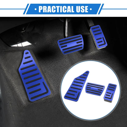 3 Pcs Gas Brake Foot Rest Pedals for Honda HR-V (2021-2023) - Blue