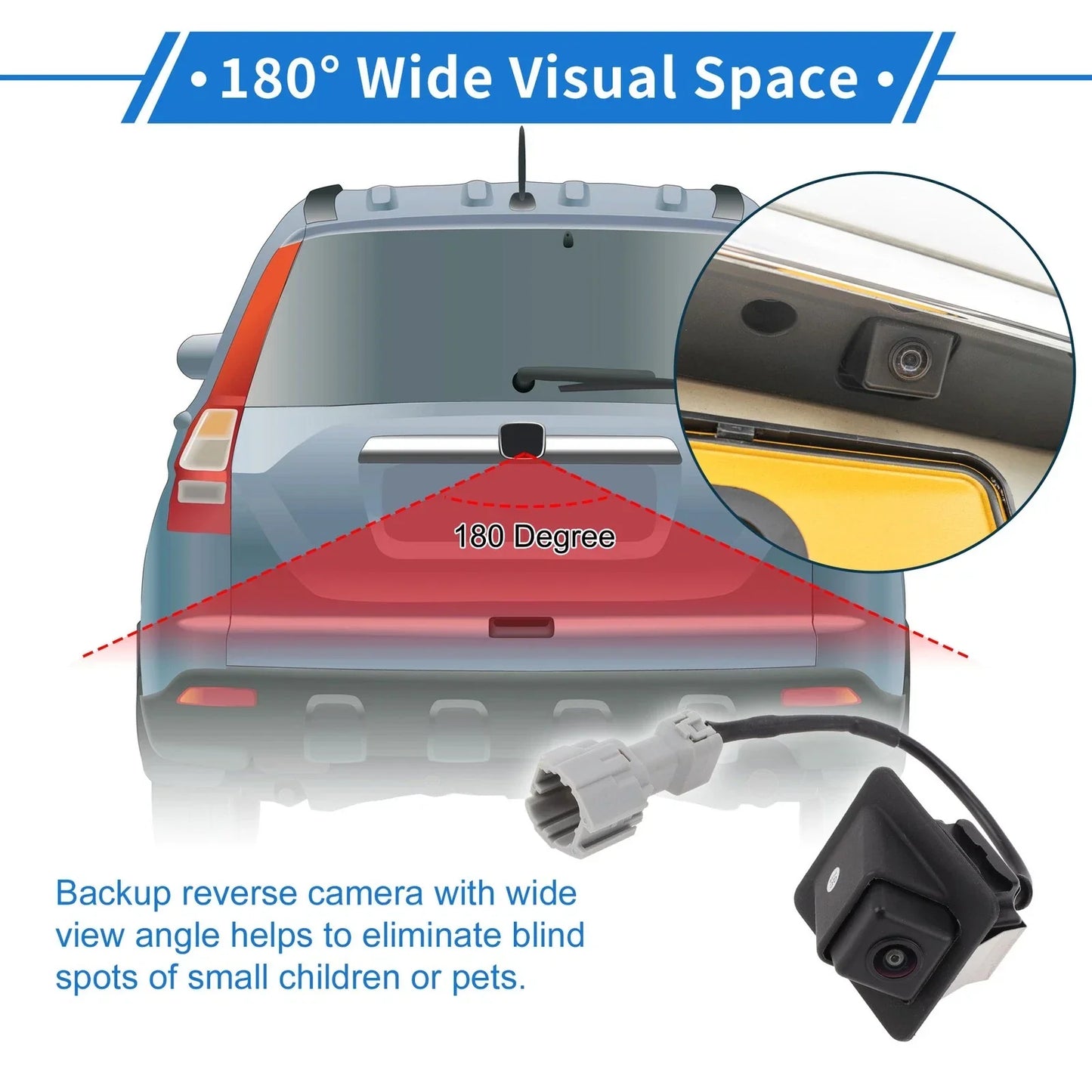 Rear View Camera 120-180° for Hyundai I40 (2015-2020)