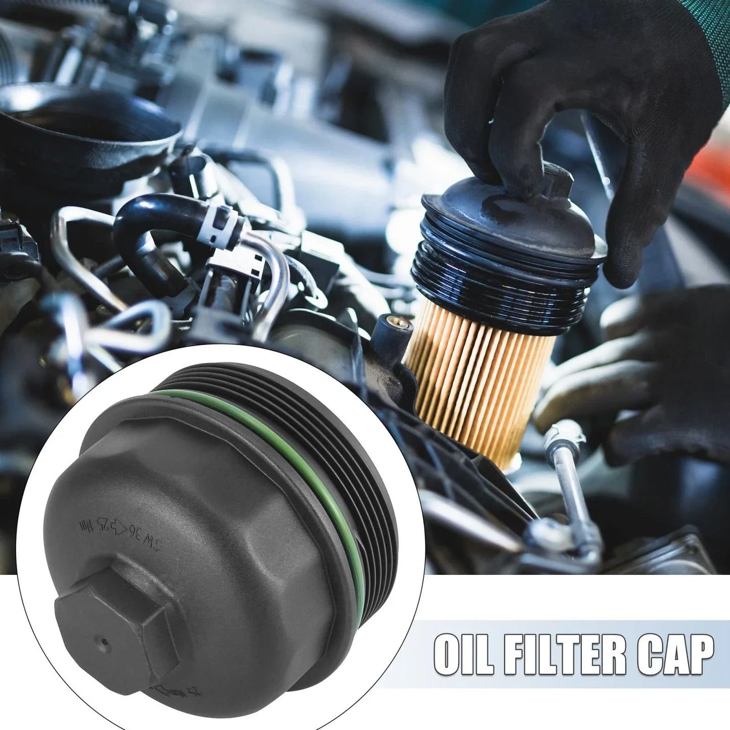 Oil Filter Cap Assembly for Porsche 911 Cayenne Panamera (2003-2023)