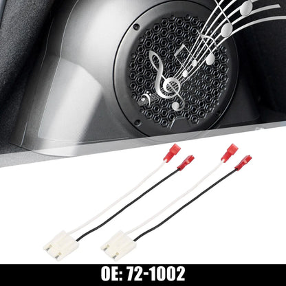 2 x Car Speaker Connector Harness Adapter for Jeep Dodge (1984-2002)