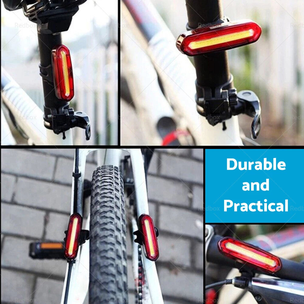 120 Lumens LED Rear Bike Tail Light USB Rechargeable for Bicycle