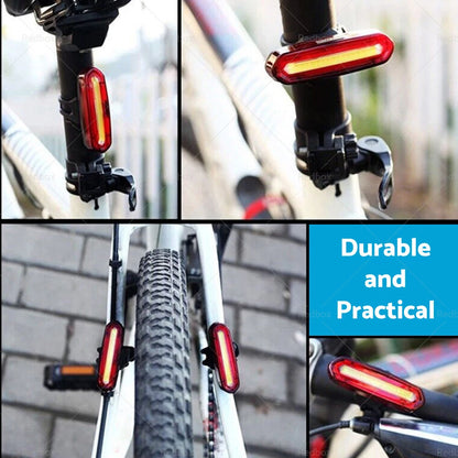 120 Lumens LED Rear Bike Tail Light USB Rechargeable for Bicycle
