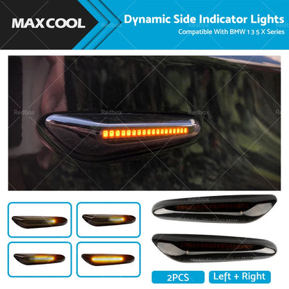 Dynamic Turn Signal Side Marker Lights for BMW 1 3 5 X Series (2004-2023)