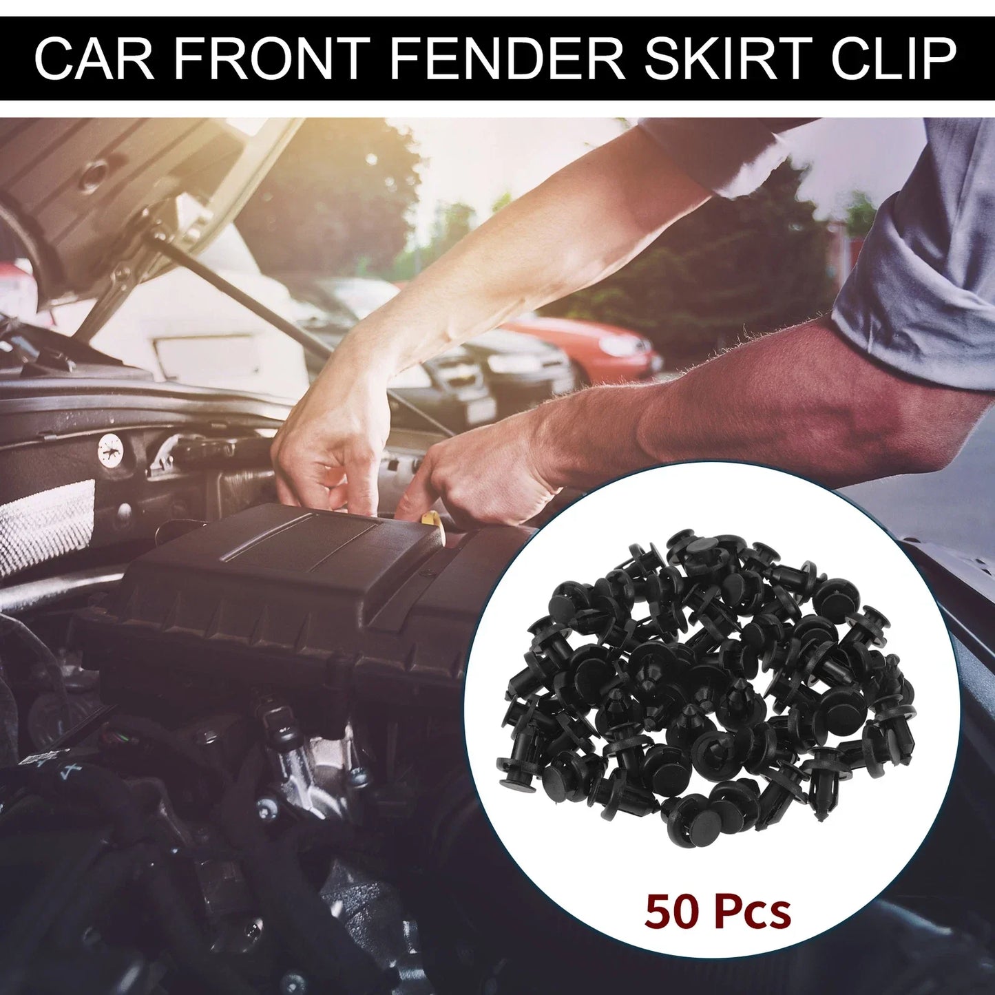 Front Fender Skirt Clips for Honda CR-V 1997-2020 & CR-Z 2011-2016, 50 Pcs