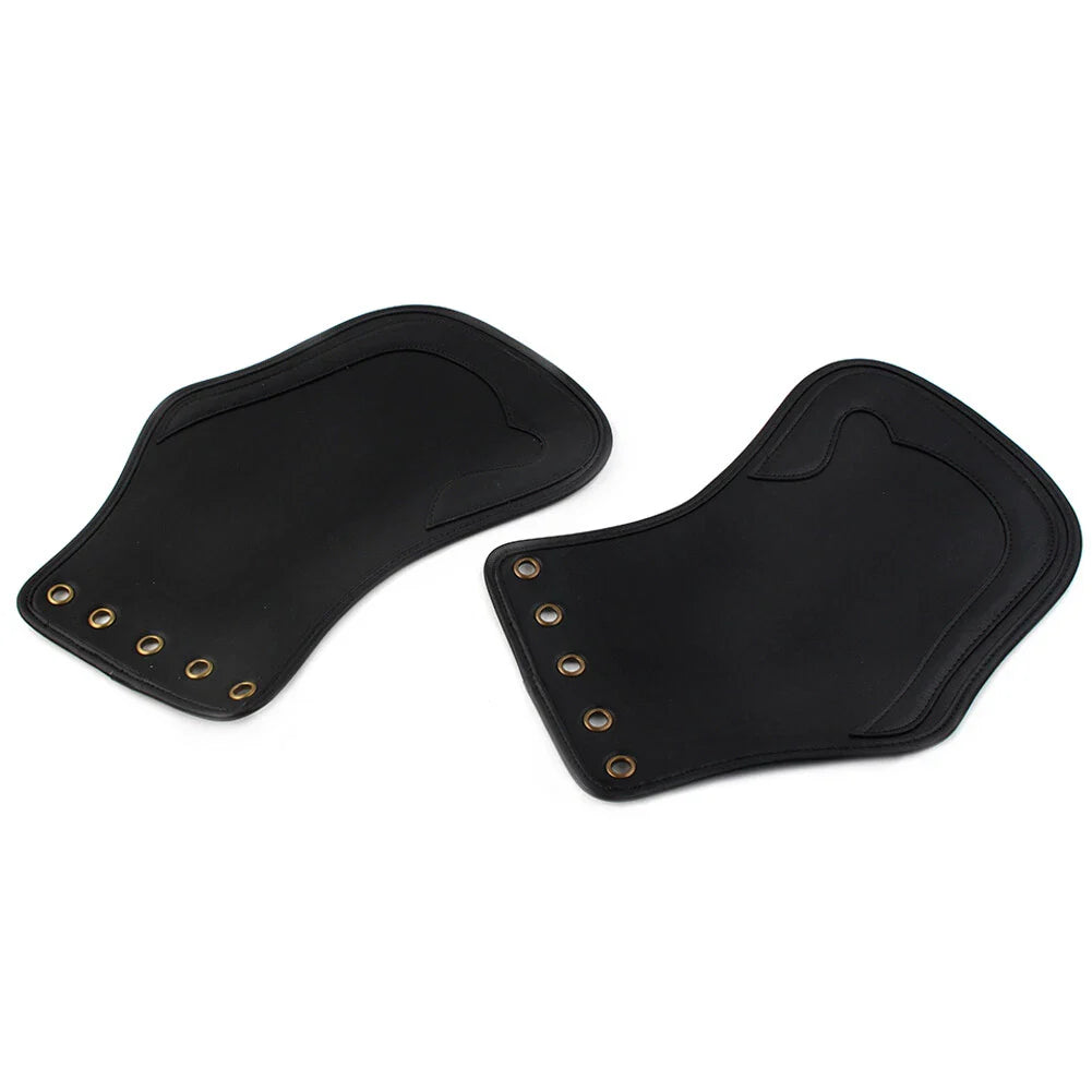 Black Leather Heat Saddle Shield Deflector for Harley Sportster