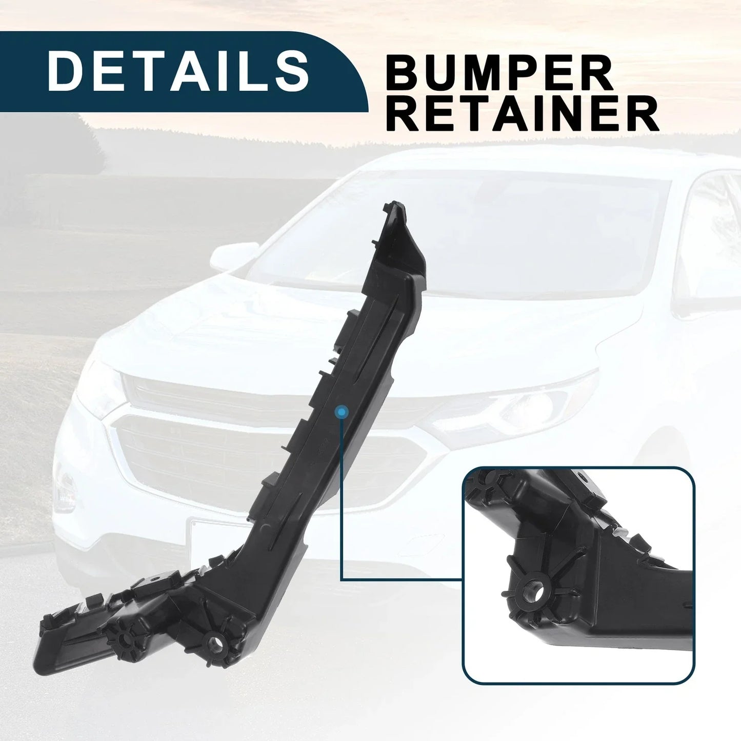 Right Front Bumper Retainer Bracket for Chevy Equinox (2010-2017)