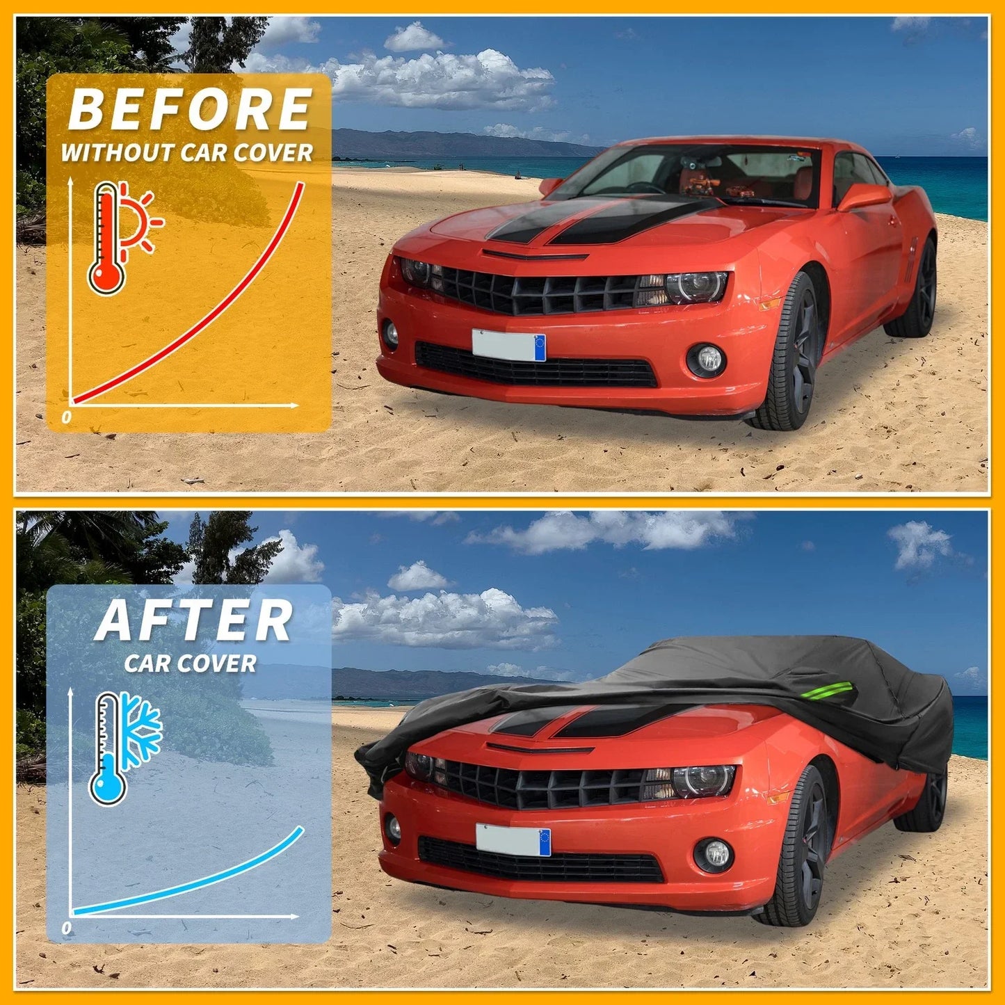 Waterproof Car Cover for Chevrolet Camaro (210D Oxford Cloth)