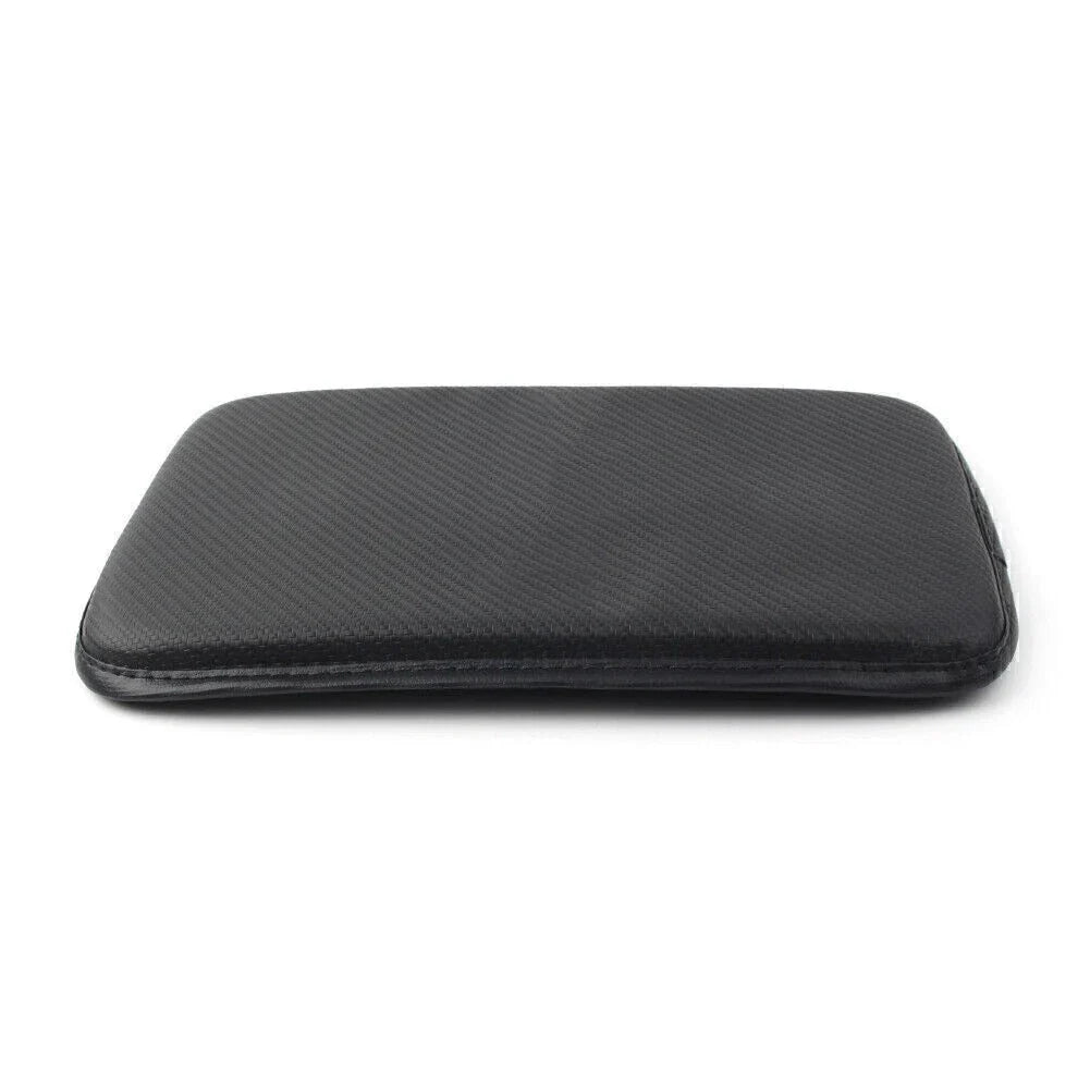 Carbon Fiber Center Console Armrest Cushion Mat Cover for Car