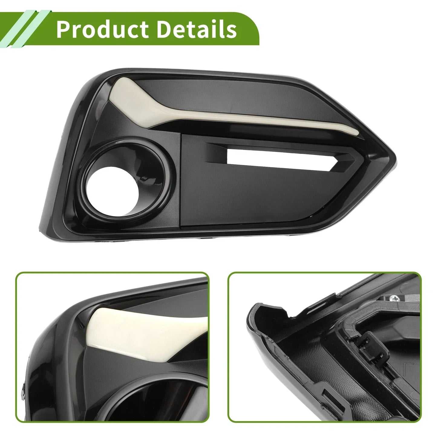 Right Front Fog Light Grill for Honda Civic Hatchback (2016-2021)