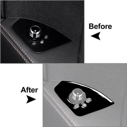 Black Interior Door Lock Button Panel Cover Trim for Audi TT TTS TTRS (08-14)