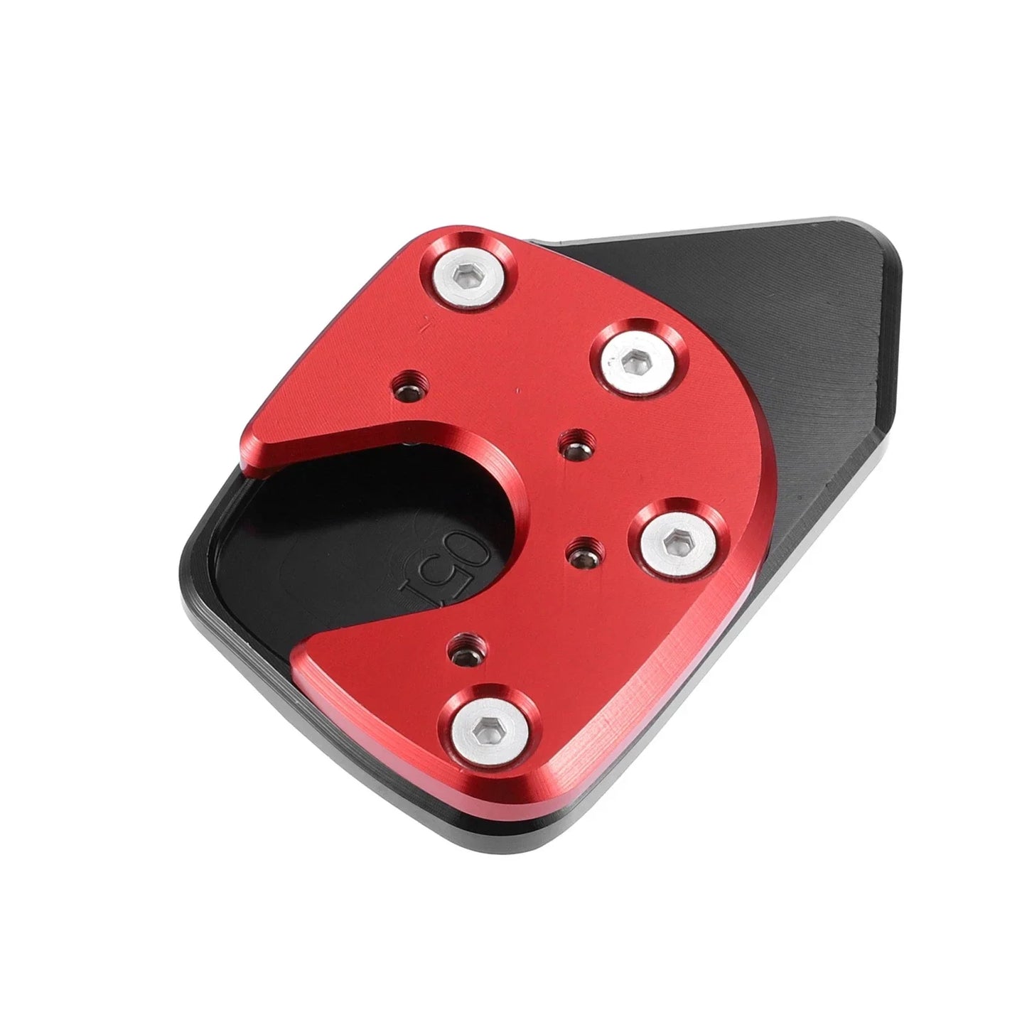 Kickstand Extension Pad for Honda Motorcycles - Black Red