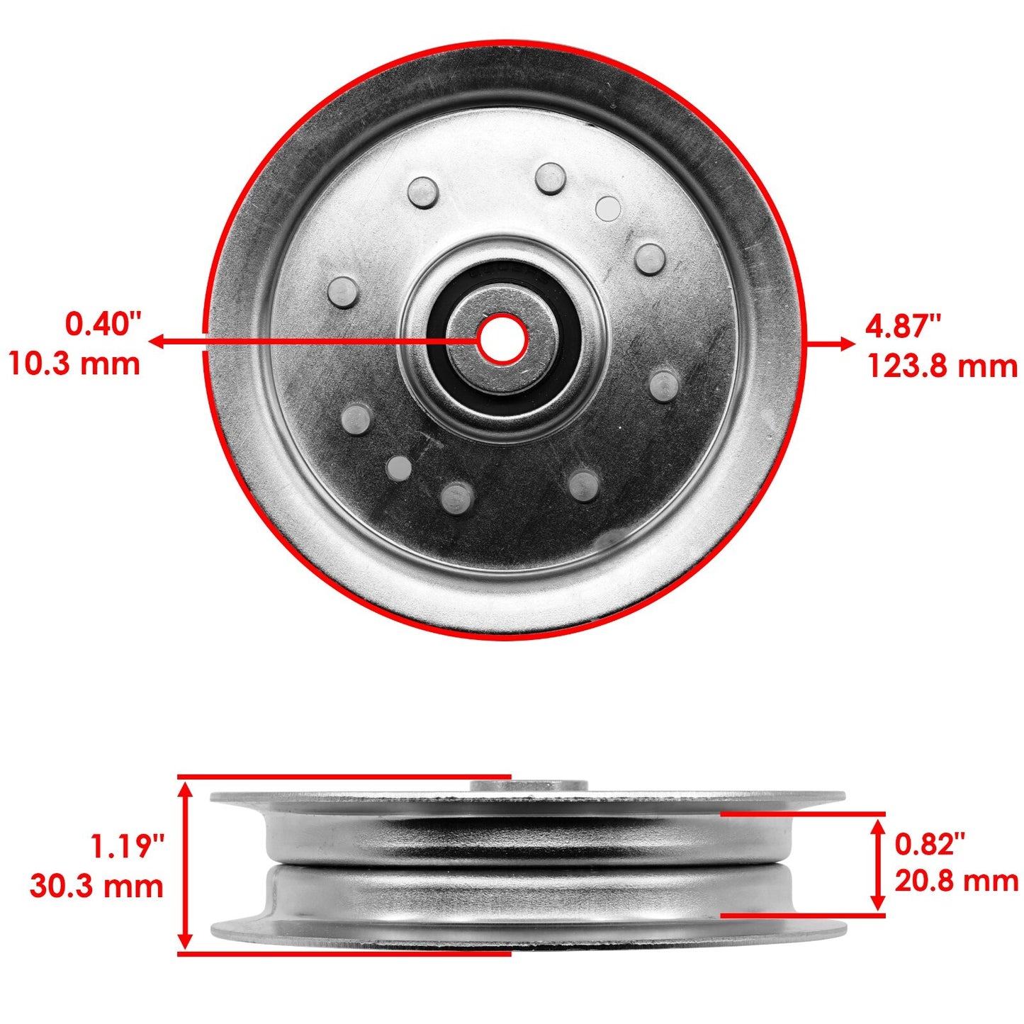 Deck Pulleys Replacement for Cub Cadet Enforcer 48 Z-Force 48 Z-Force 54 (2016–2024)