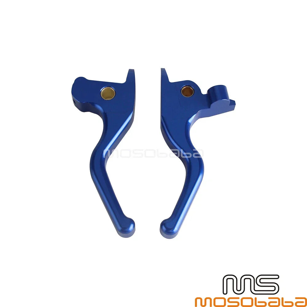 Blue Adjustable Hand Brake Clutch Lever for Harley Touring Street Glide FLHX