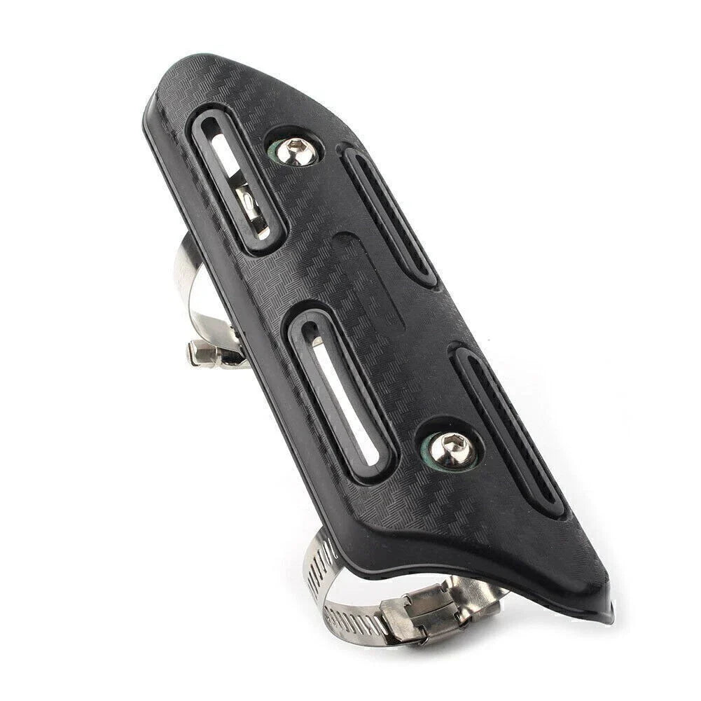 Muffler Pipe Heat Shield Cover for Motorcycle Black