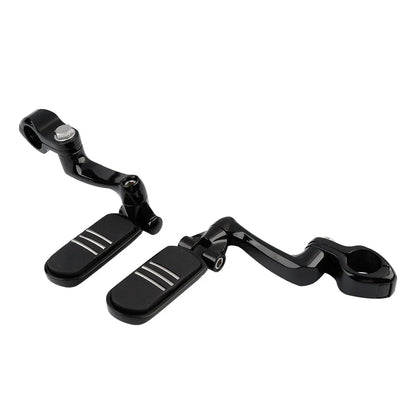 1-1/4 in Highway Engine Guard 360 Adjustable Footpegs for Harley Touring