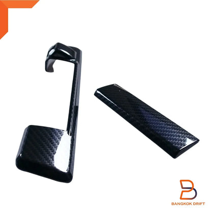 Carbon Fiber Black Tailgate Handle Cover for Isuzu D-Max 20-23