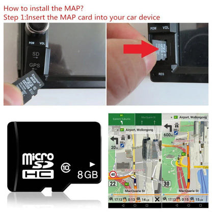 8GB Map SD Card for Android Car GPS Australia New Zealand