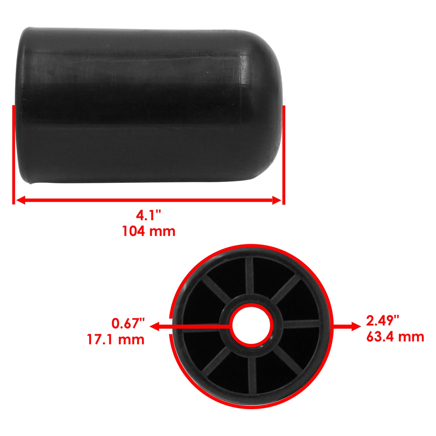 Caltric Rounded Roller Replacement for Simplicity 1606 1616 (2006–2016)